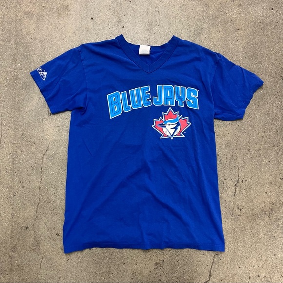 Vintage Toronto Blue Jays Tee on Majestic Blank (M) (Made in USA 🇺🇸) - Picture 1 of 6